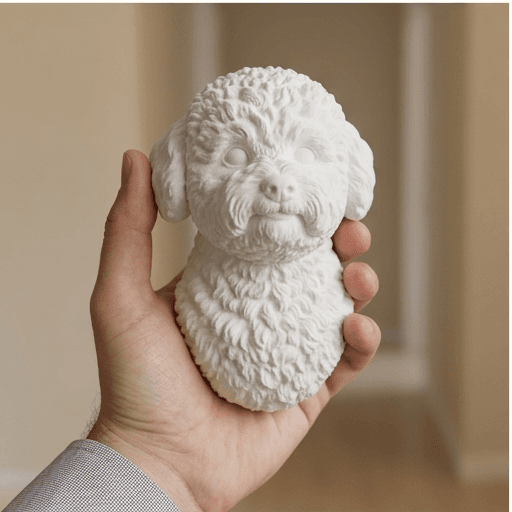 ビションフリーゼのルネサンス肖像画壁掛けレリーフ 4