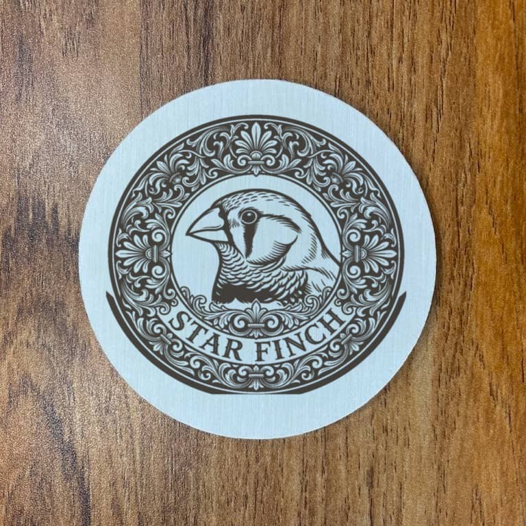 Star finch Renaissance Portrait Coaster Set 3