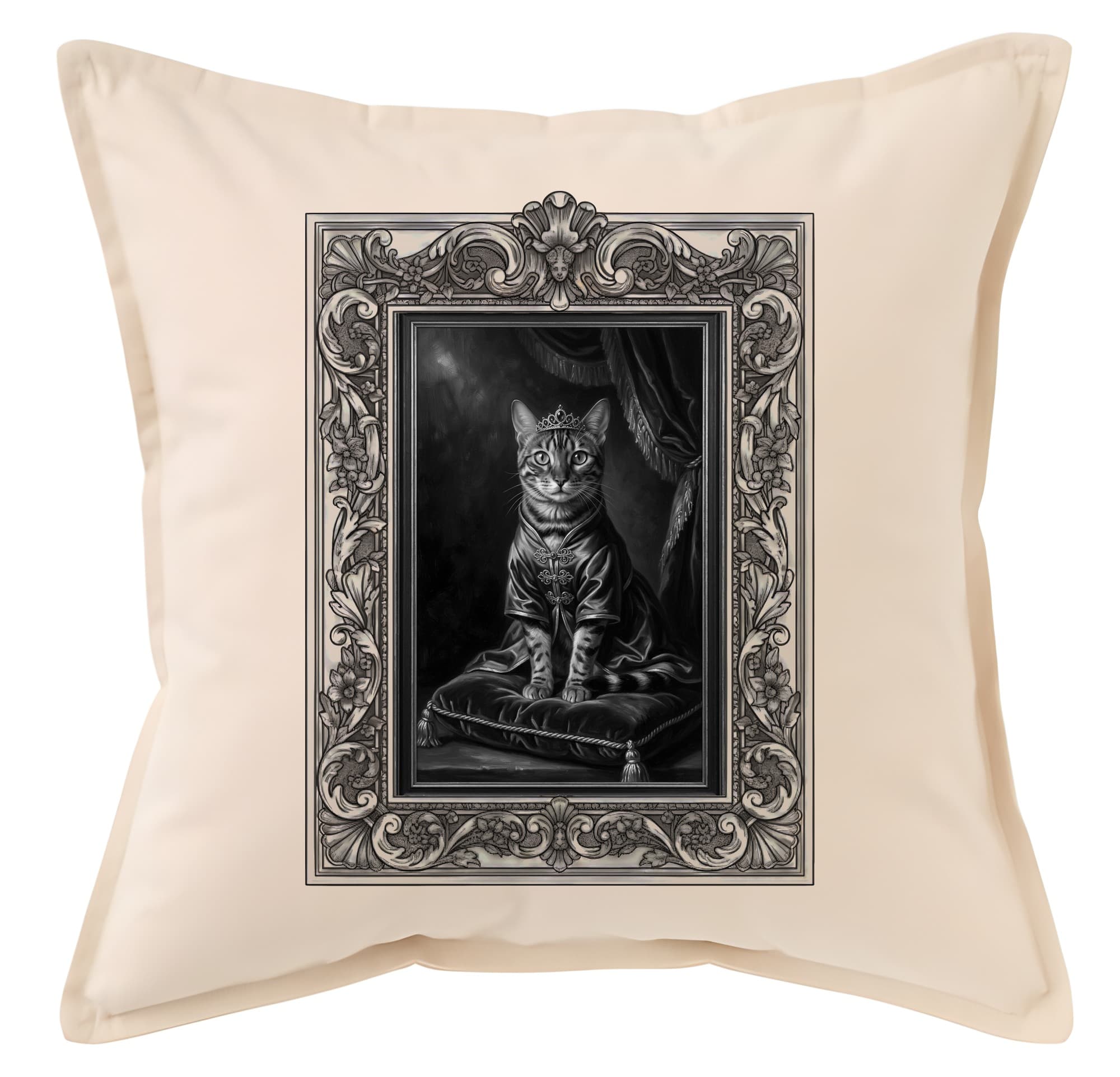 Bengal Renaissance Portrait Throw Cushion (Framed Design)