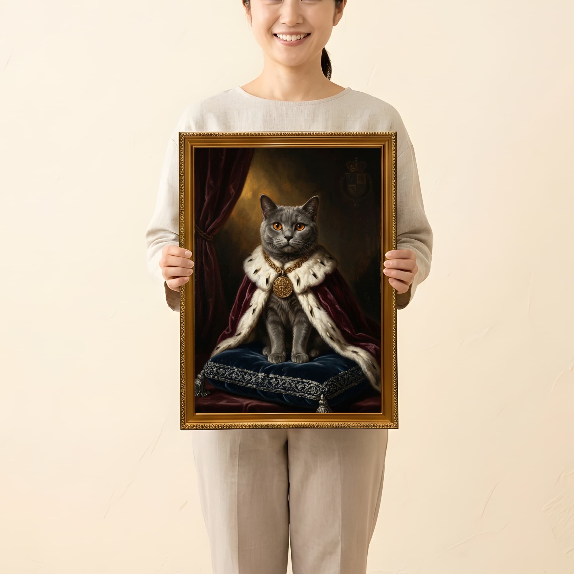 シャルトリューのルネサンス肖像画額装プリント(A3サイズ) 2