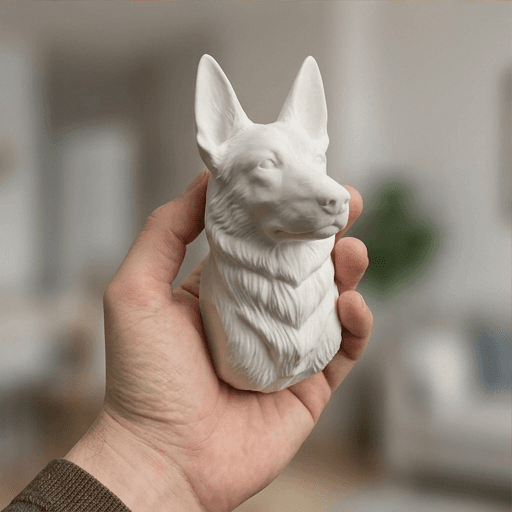 ジャーマンシェパードのルネサンス肖像画壁掛けレリーフ 4