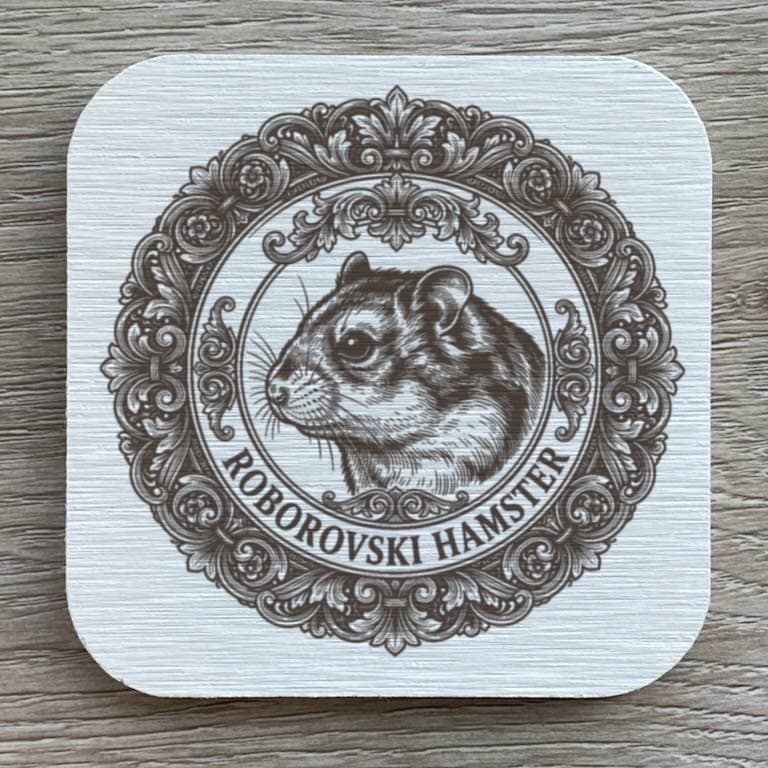 Roborovski hamster Renaissance Portrait Coaster Set