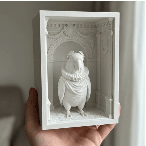 ウロコインコのルネサンス肖像画ブックヌーク 3