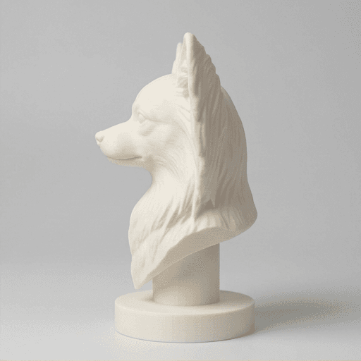 パピヨンのルネサンス肖像画胸像 4