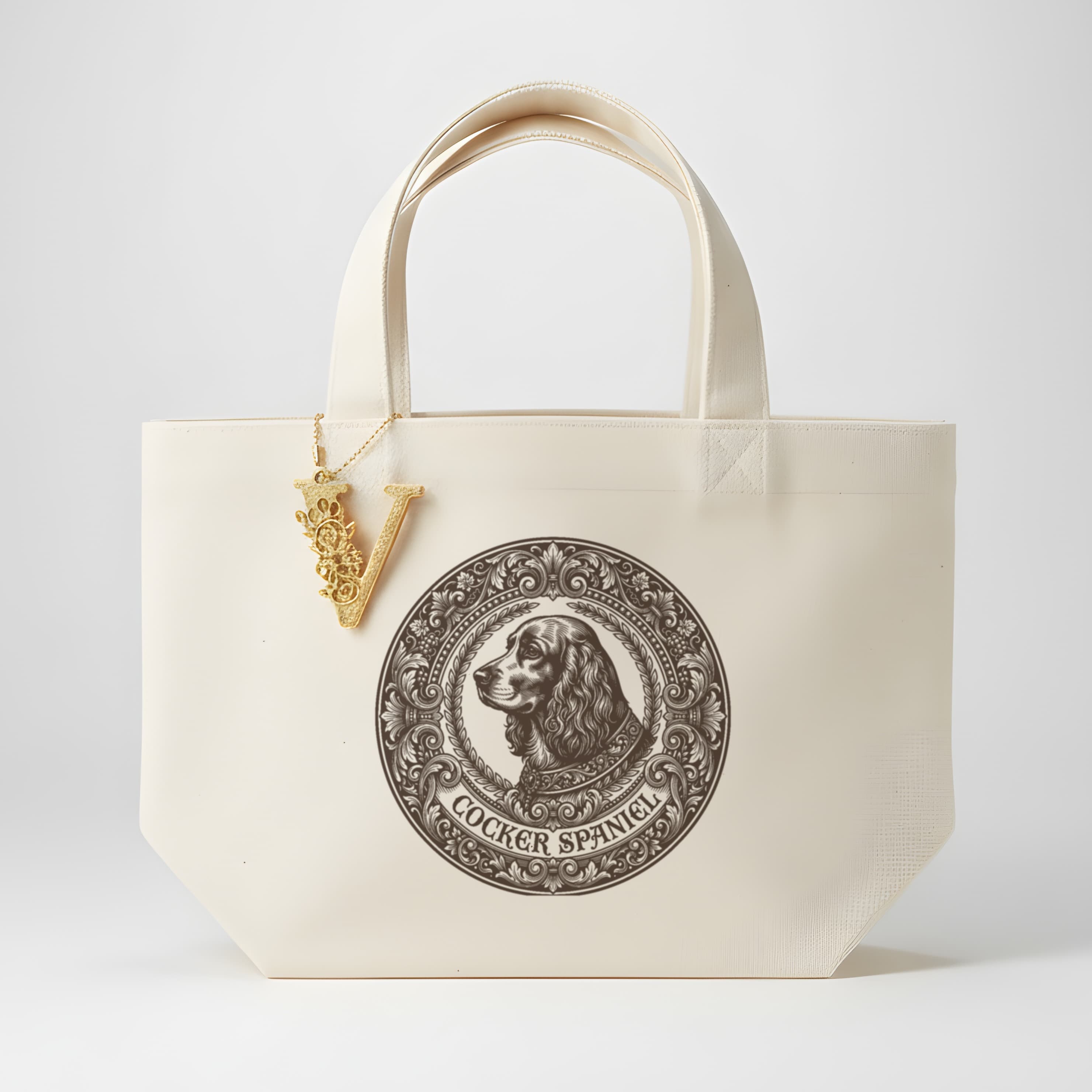 cocker spaniel Renaissance Portrait Mini Tote Bag