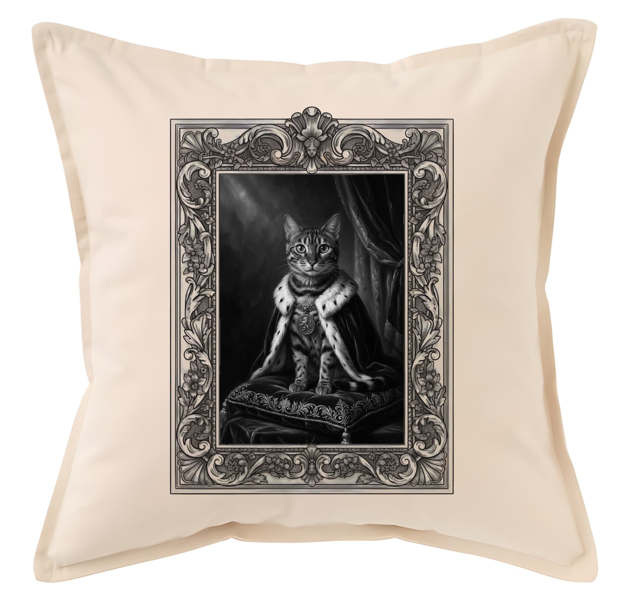 Bengal Renaissance Portrait Throw Cushion (Framed Design)