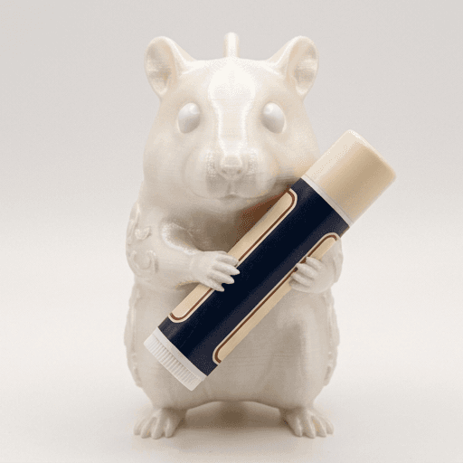 Campbell's dwarf hamster Renaissance Portrait Lip Balm Case (Pearl White)