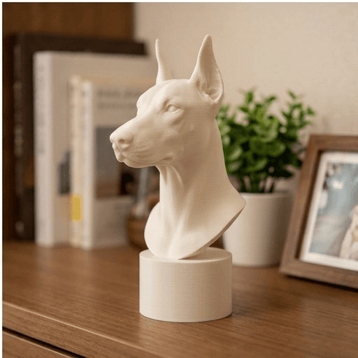 Doberman Renaissance Portrait Bust Sculpture