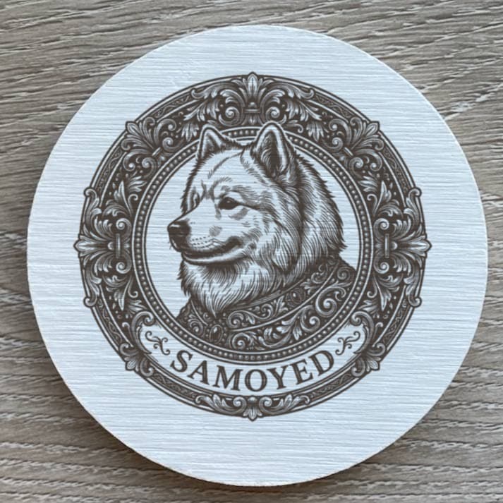 サモエドのルネサンス肖像画コースターセット 2