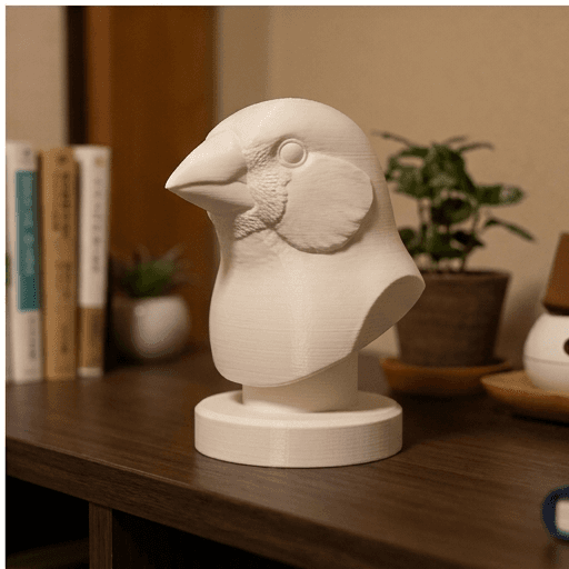 Star finch Renaissance Portrait Bust Sculpture