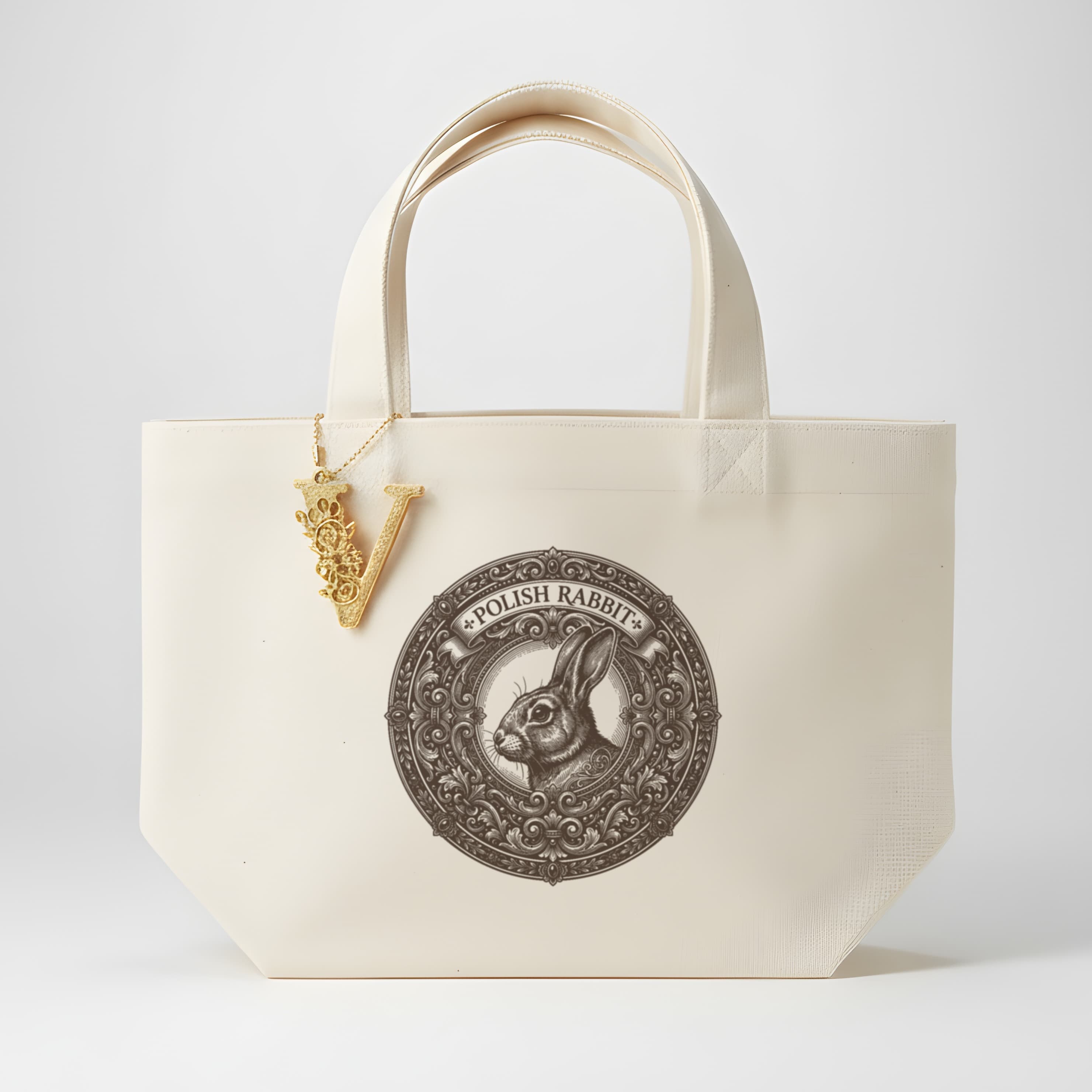 Polish rabbit Renaissance Portrait Mini Tote Bag