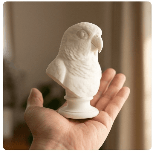 ウロコインコのルネサンス肖像画胸像 2