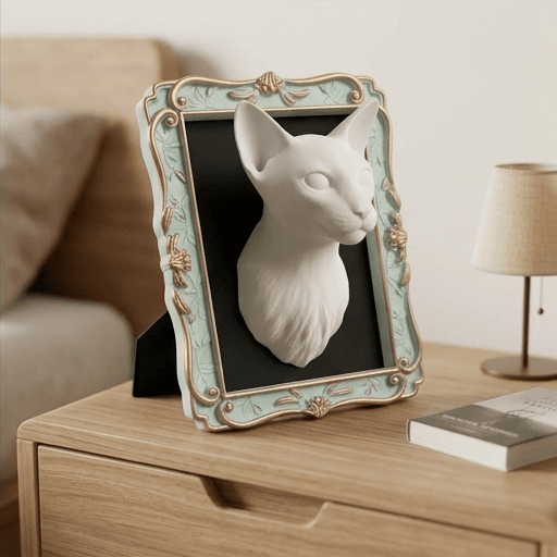 Siamese Renaissance Portrait Wall Relief