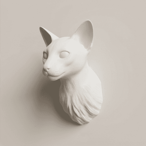 シャム猫のルネサンス肖像画壁掛けレリーフ 2