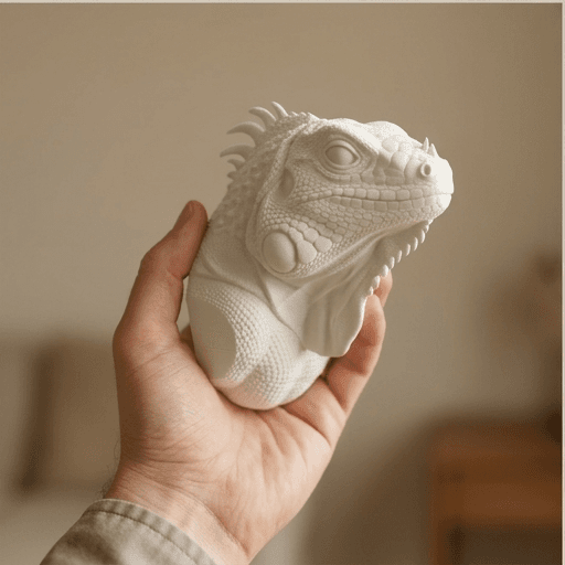 Blue Iguana Renaissance Portrait Wall Relief 4