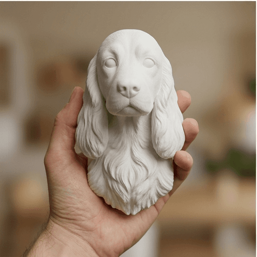 コッカースパニエルのルネサンス肖像画壁掛けレリーフ 4