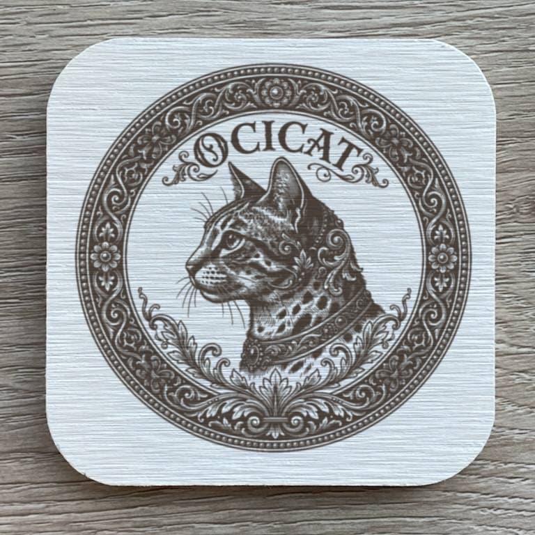 オシキャットのルネサンス肖像画コースターセット