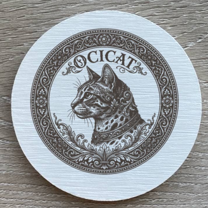 オシキャットのルネサンス肖像画コースターセット 2
