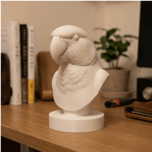 アレクサンドリンインコのルネサンス肖像画胸像