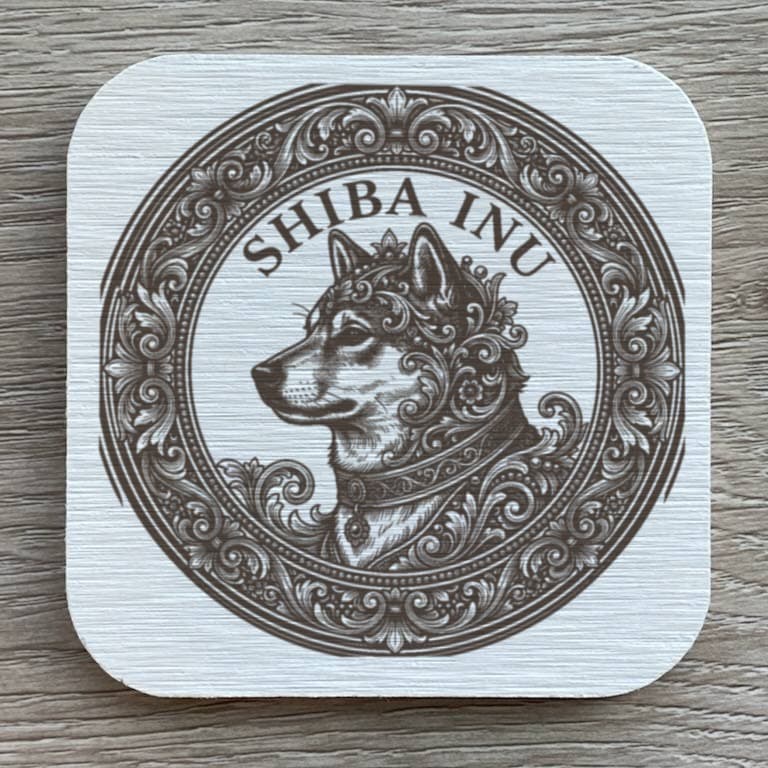 柴犬のルネサンス肖像画コースターセット