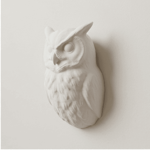 ベンガルワシミミズクのルネサンス肖像画壁掛けレリーフ 2