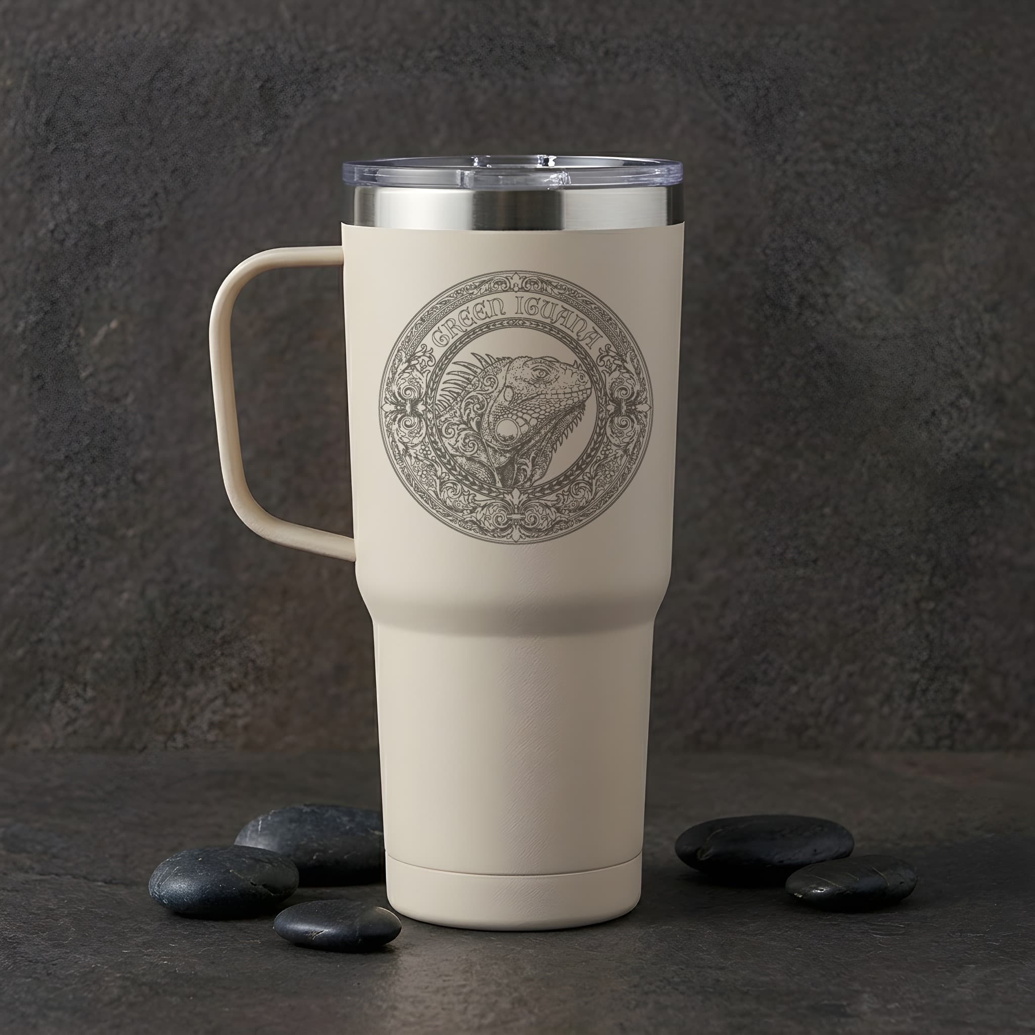 Green Iguana Renaissance Portrait Tumbler