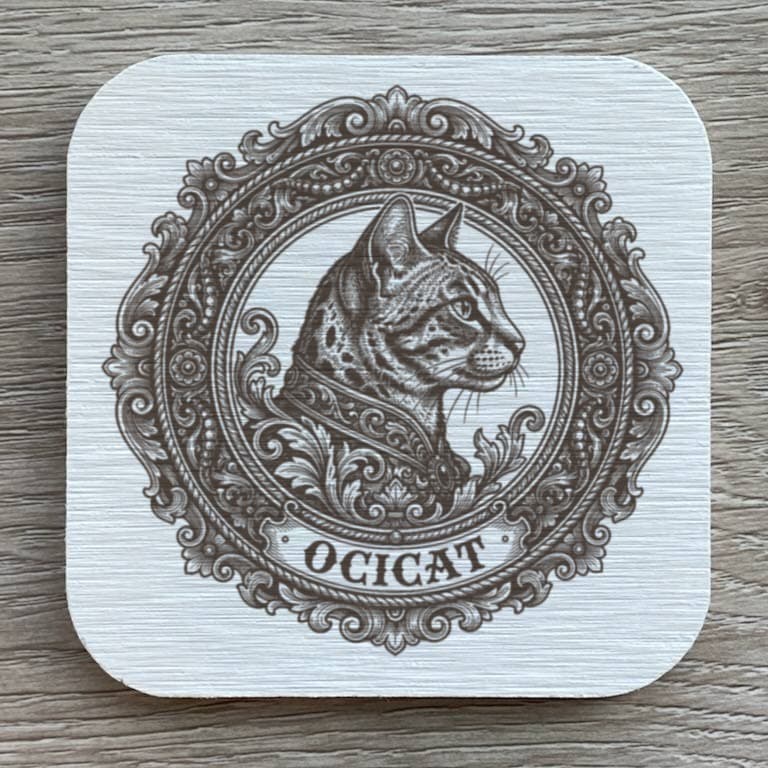 オシキャットのルネサンス肖像画コースターセット