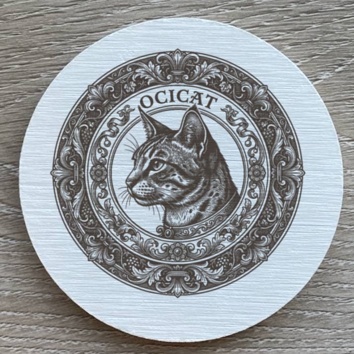 Ocicat Renaissance Portrait Coaster Set 2