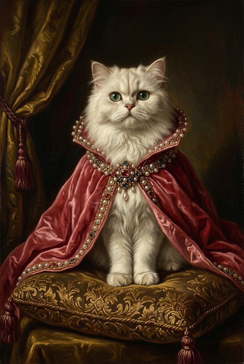 ペルシャ猫のTシャツ