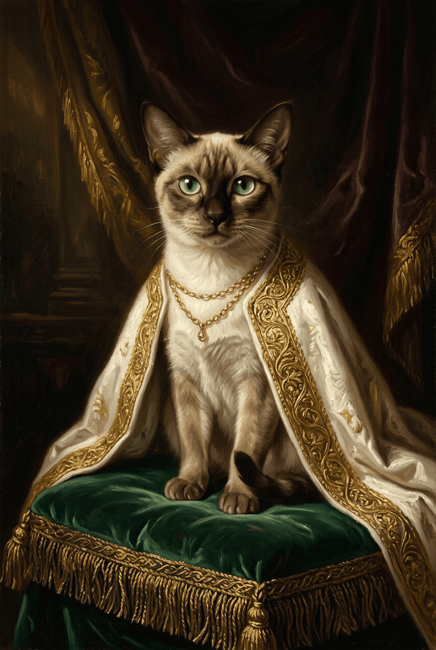 シャム猫のトートバッグ