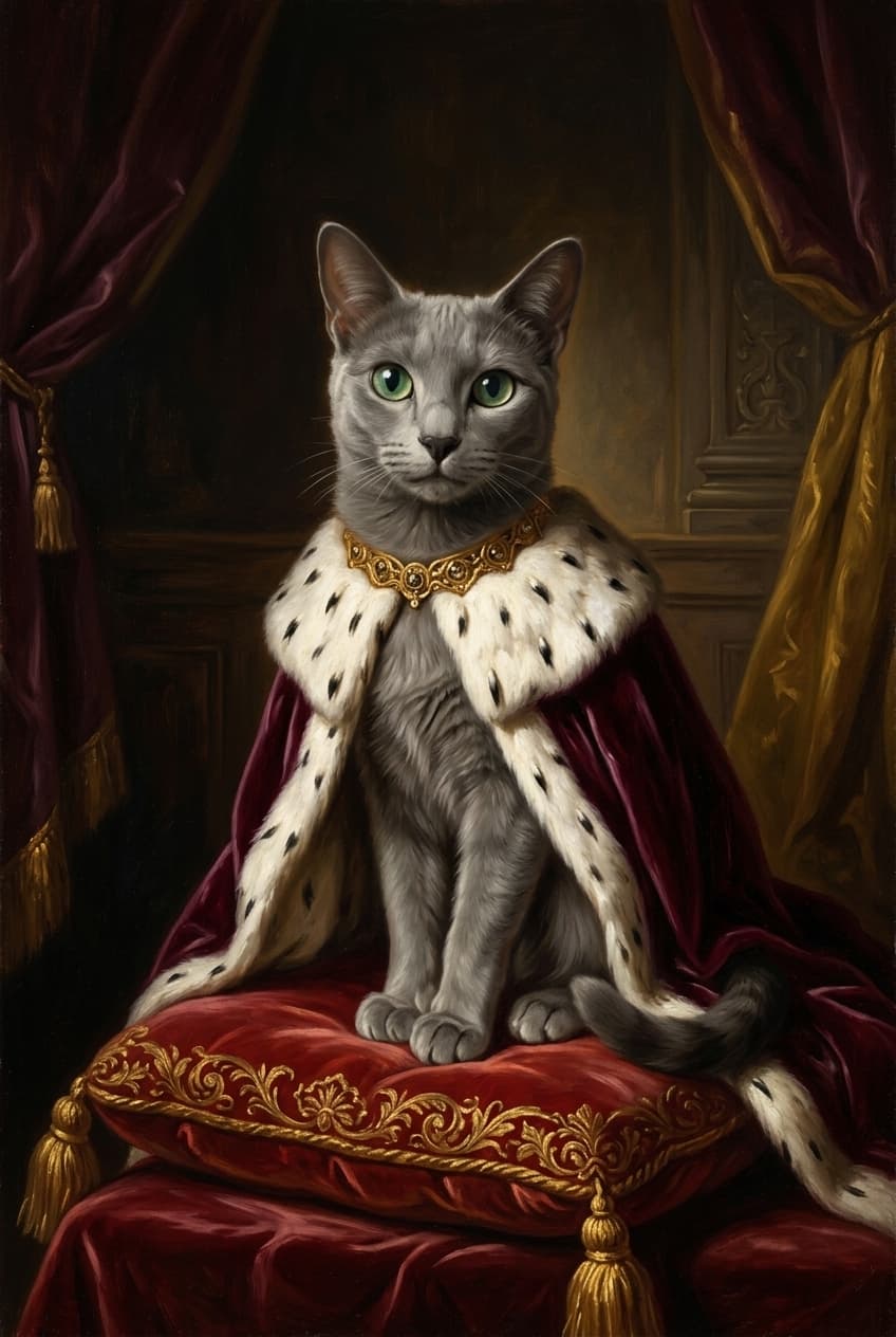 ロシアンブルーのトートバッグ