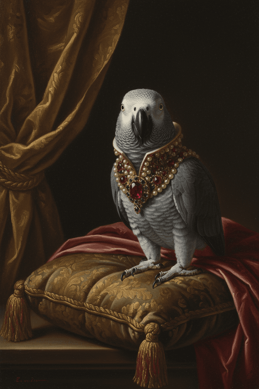 ヨウムのトートバッグ