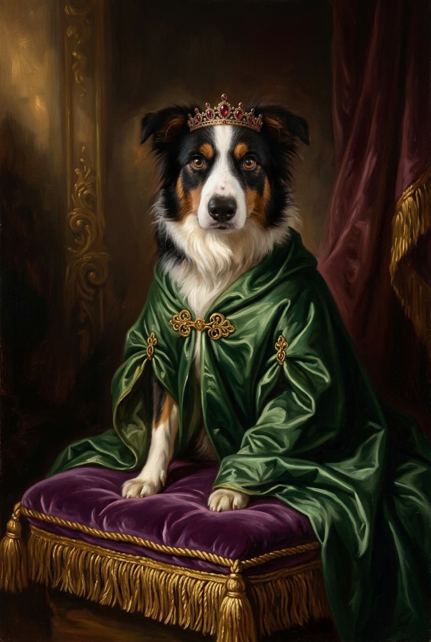 ボーダーコリーのトートバッグ