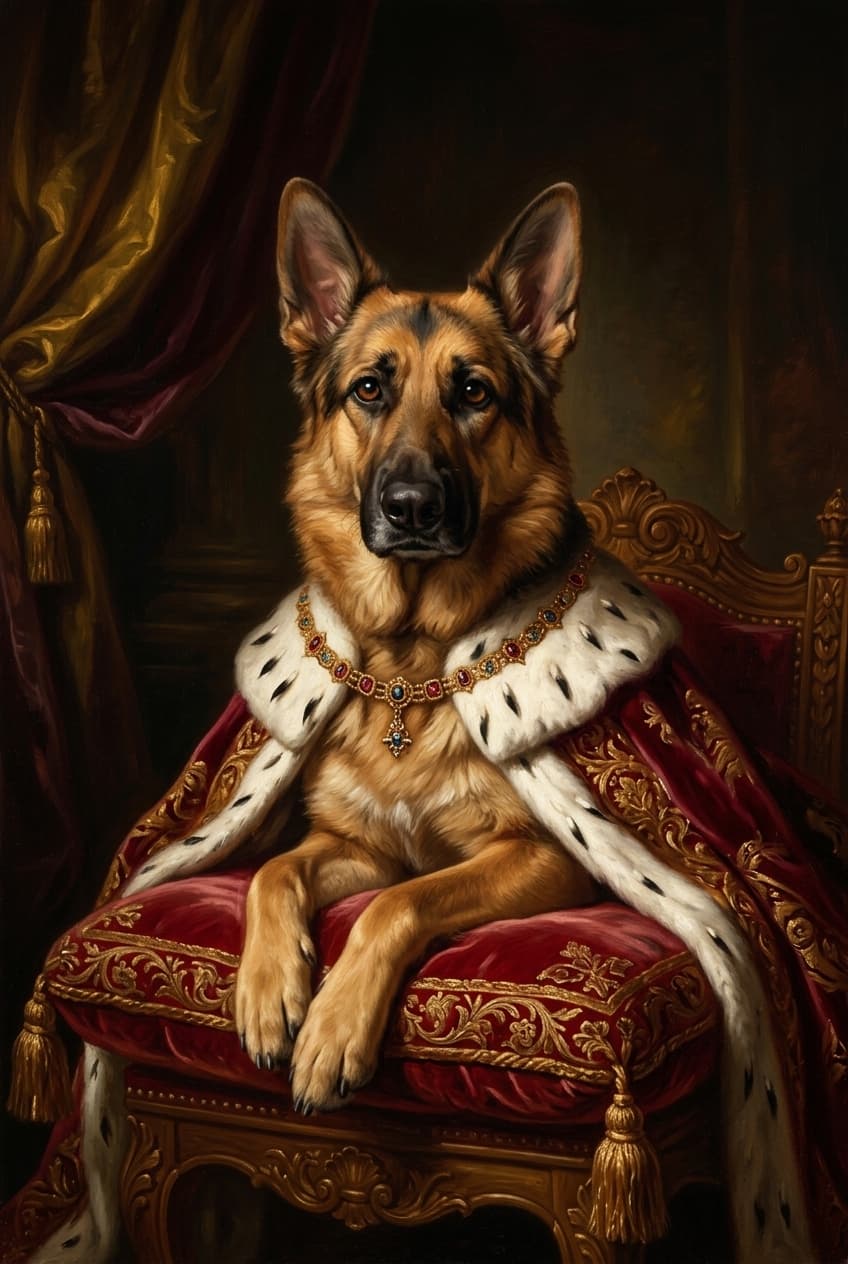 ジャーマンシェパードのトートバッグ