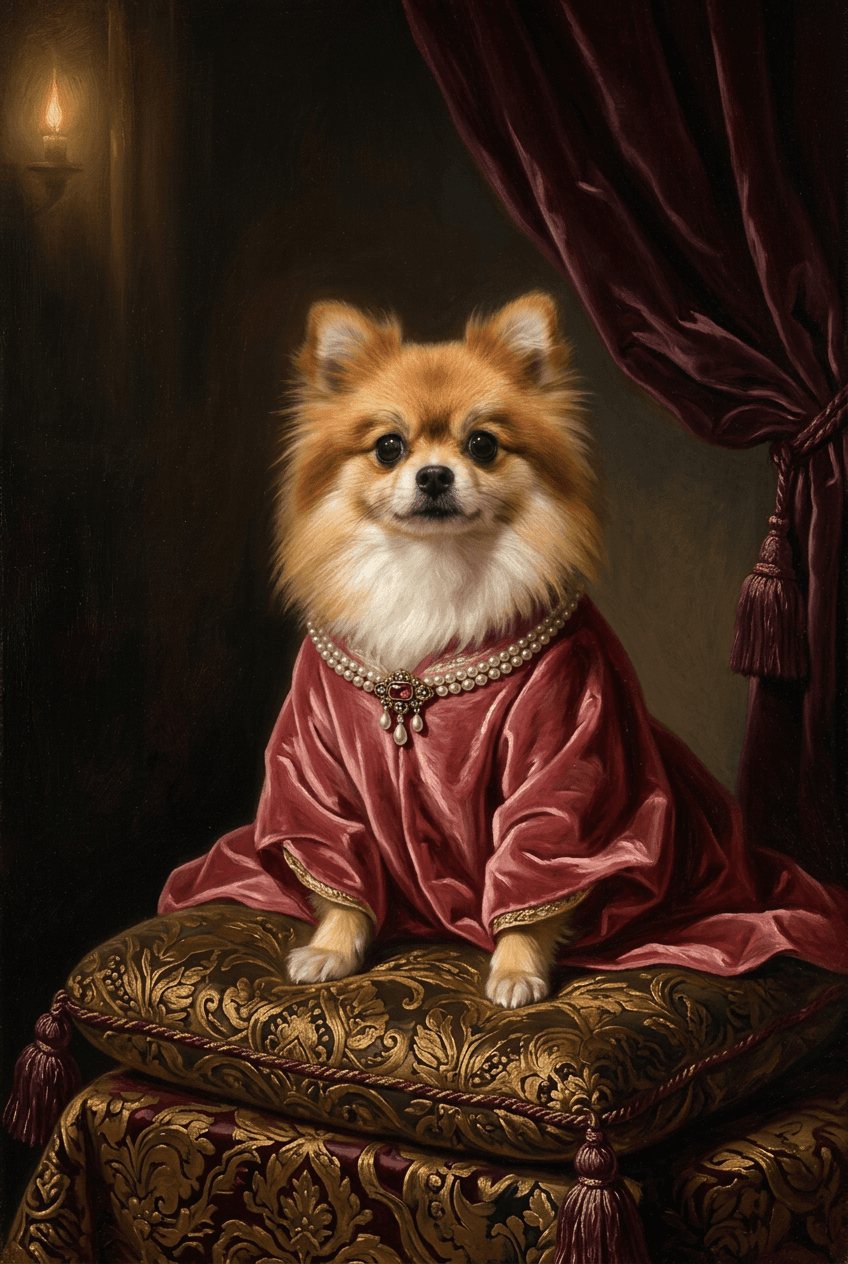 ポメラニアンのトートバッグ