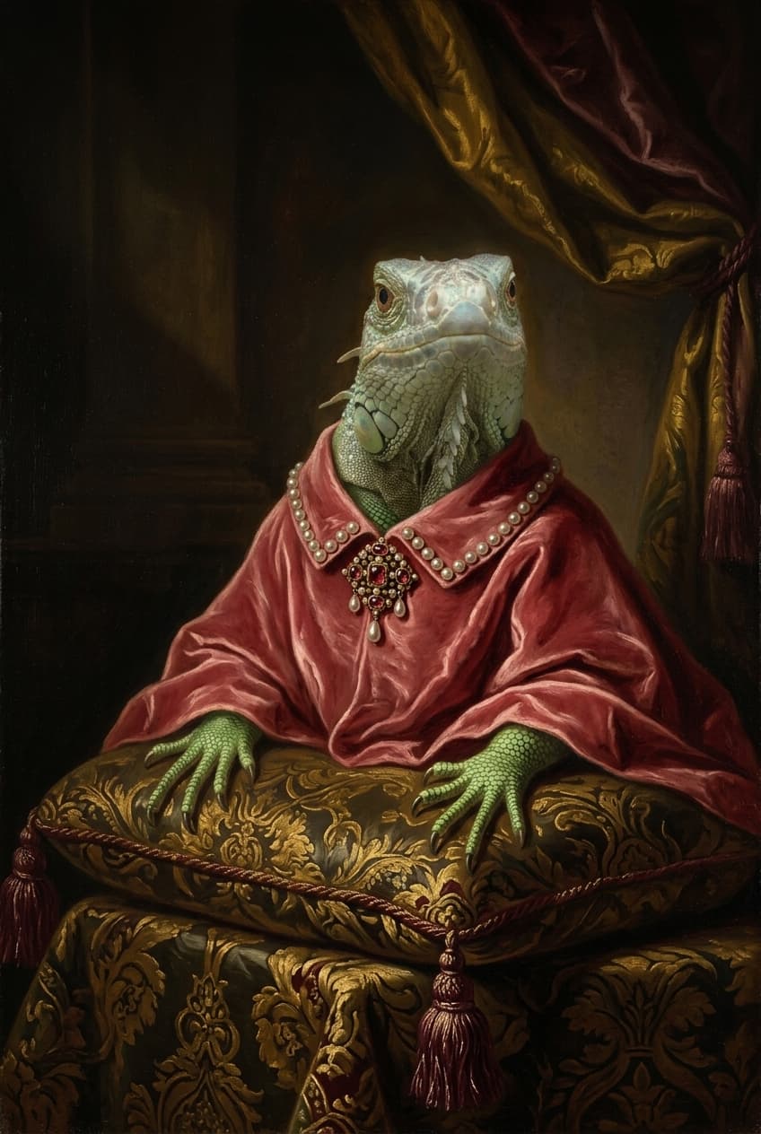 グリーンイグアナのトートバッグ